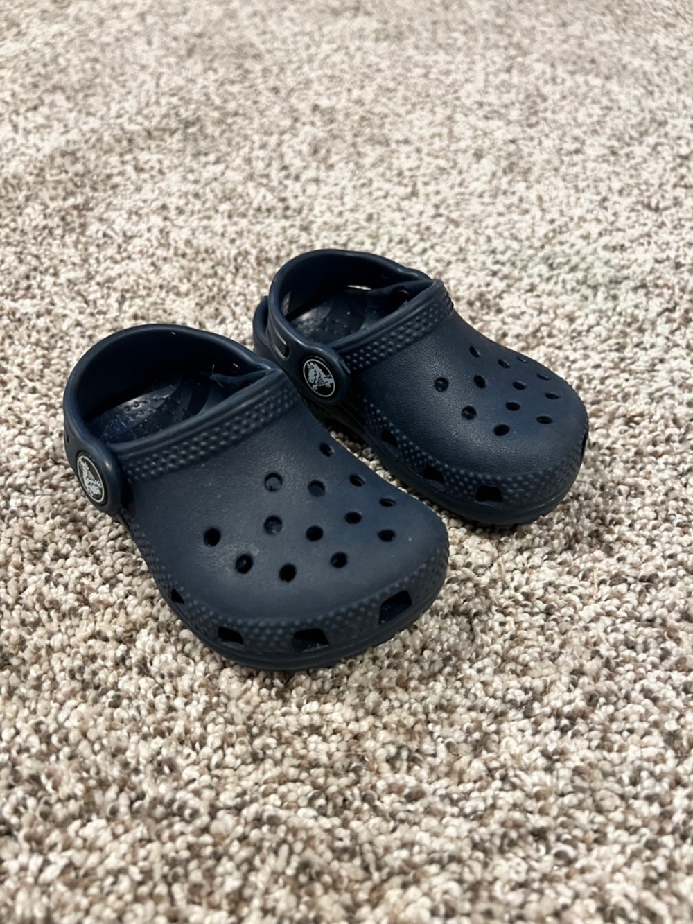 CROCS Kids Navy Classic Clog Sandals